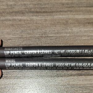 2 MAC Lip Liner Pencils Night Moth & Whirl